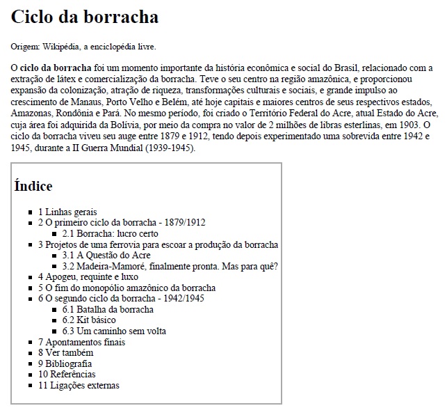 Ciclo da borracha Content ClassConnect